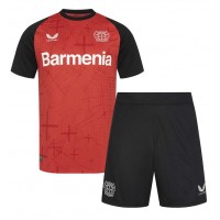 Camiseta Bayer Leverkusen Florian Wirtz #10 Primera Equipación Replica 2024-25 para niños mangas cortas (+ Pantalones cortos)